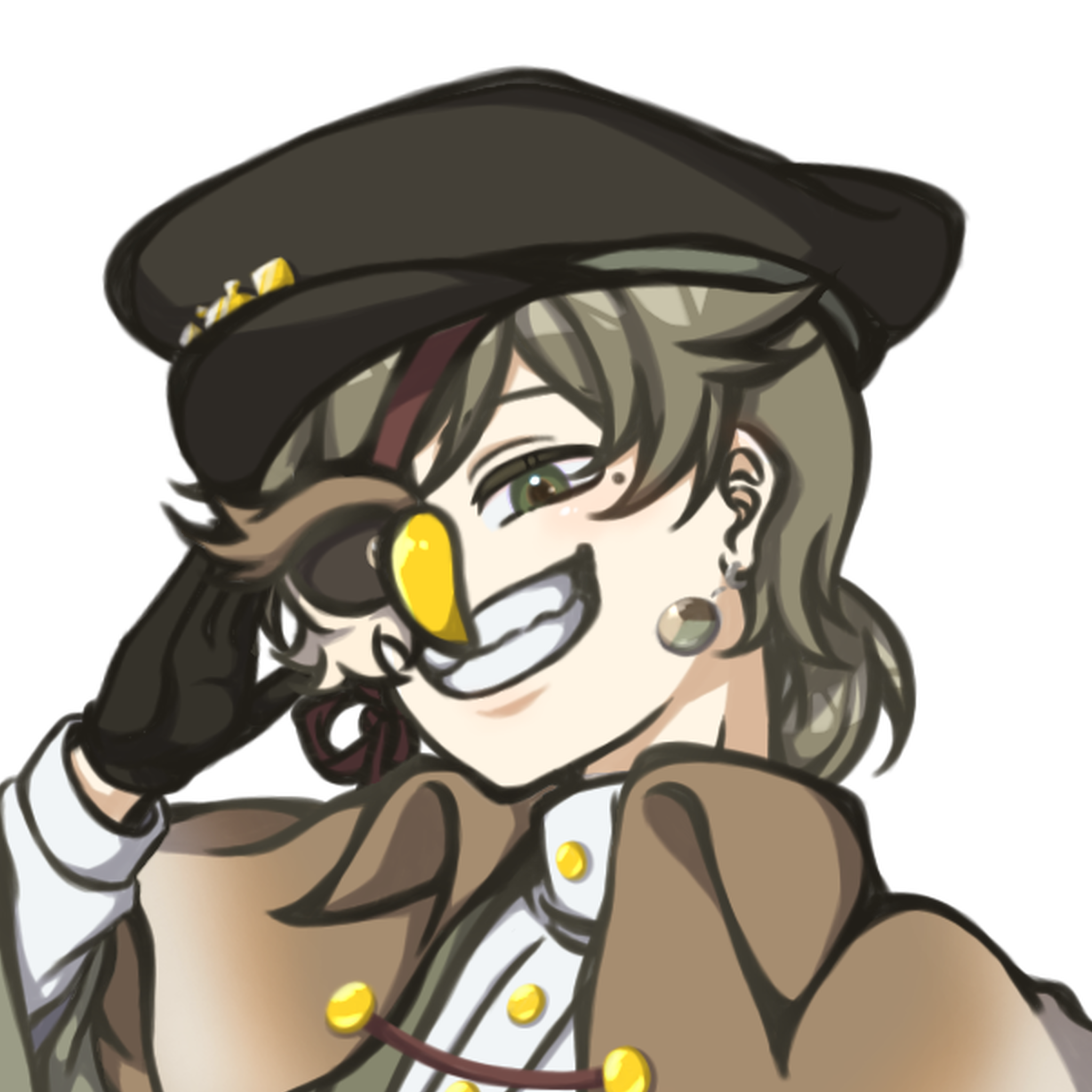 カフェオレフクロウのイラスト